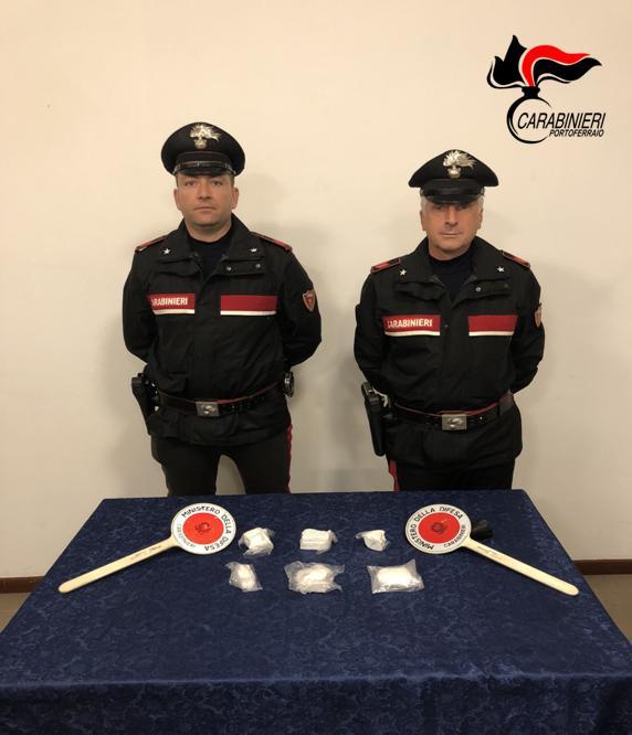 La cocaina sequestrata dai carabinieri