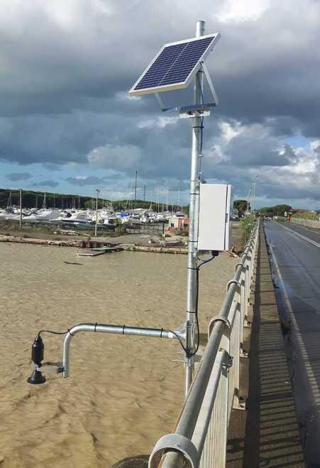 Installato l’idrometro per monitorare il fiume 
