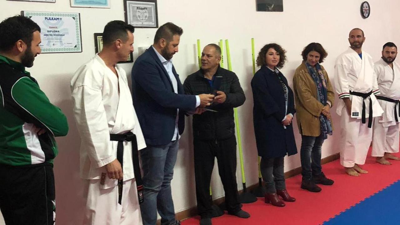  Sindaco e assessori incontrano il “Team karate di Arzachena”