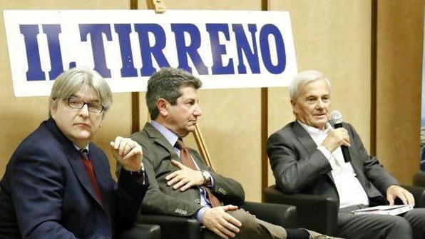 Da sinistra Luca Tronchetti, Luigi Vicinanza e Gigi Simoni