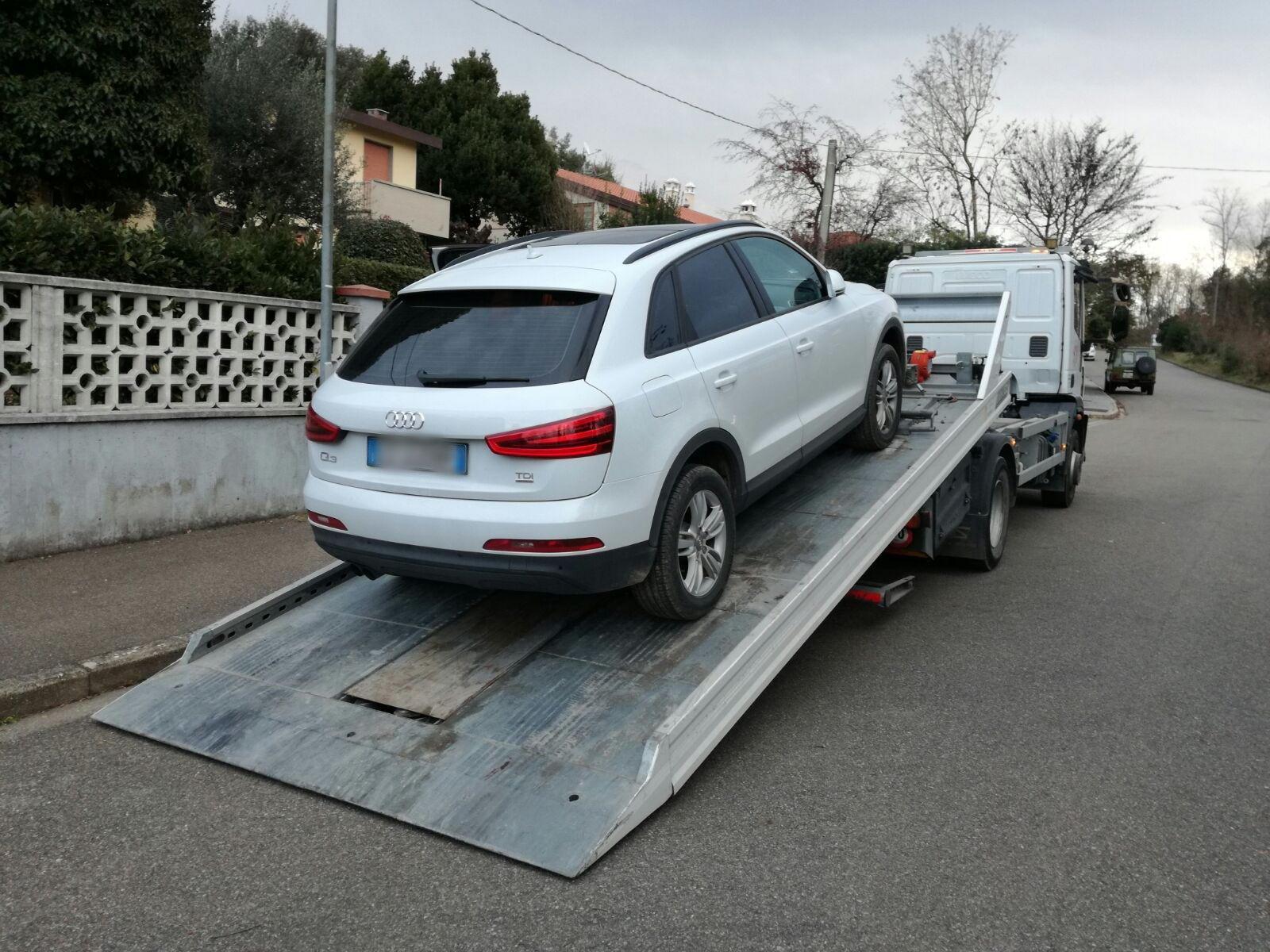 Il sequestro di un'auto