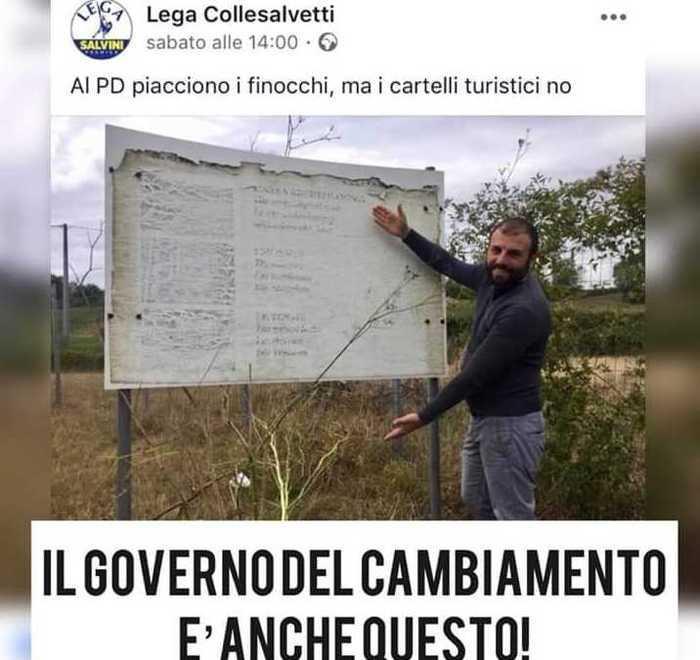 «Al Pd piacciono i finocchi», così la Lega debutta a Collesalvetti 