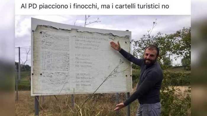 «Al Pd piacciono i finocchi», così la Lega debutta a Collesalvetti