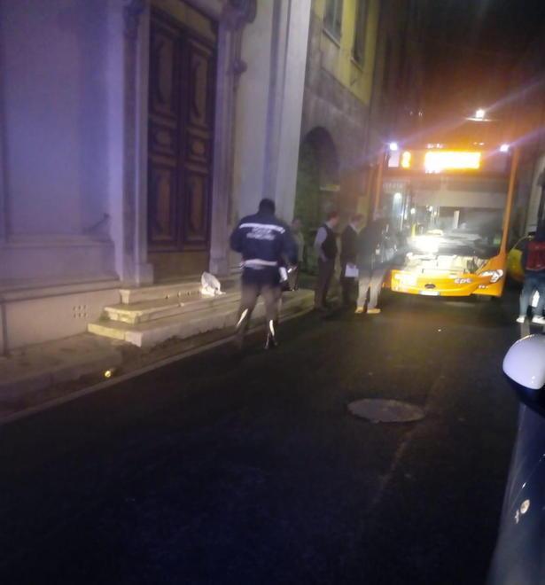 I rilievi dopo l'incidente