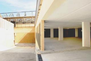 Un’immagine del parcheggio sotterraneo quasi pronto