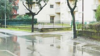 <strong>SOTT’ACQUA </strong>Le strade di Salciaina allagate dopo qualche ora di pioggia
