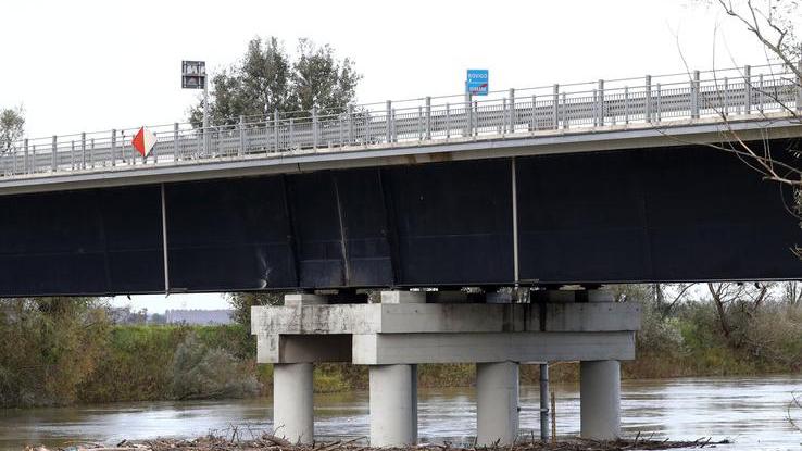 Il Po si allarga nelle golene: la piena verso Pontelagoscuro