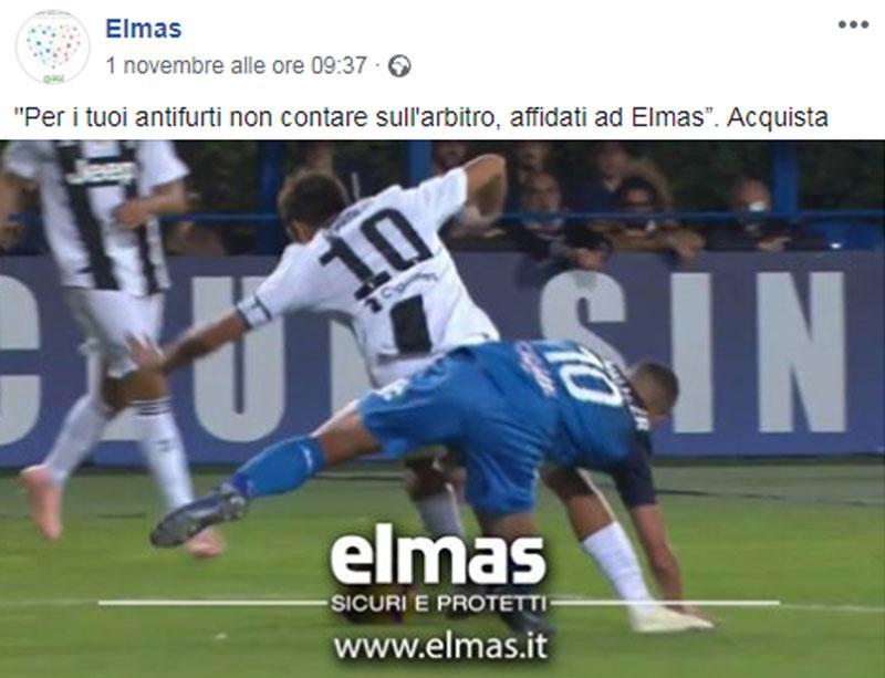 Un estratto del post pubblicato su Facebook
