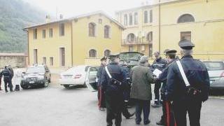 Il momento del sequestro del cantiere Camminone
