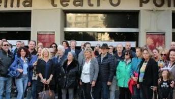 Politeama, il presidio: non toglieteci le emozioni