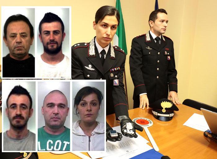 In alto da sinistra: Liman Dana, Arjan Dana, Fabion Ismaili, Alfonso Di Villanova Baldetti e Maria Esposito