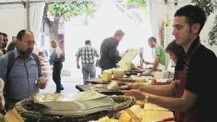 Lo stand dei formaggi Busti a “Cheese 2009”