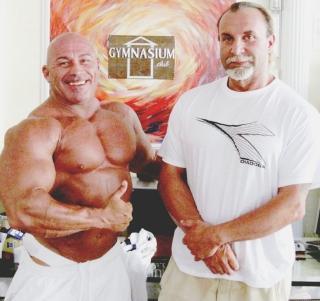 Orazio Salvadori (a sinistra) e il suo trainer Antonio Dell’Amico