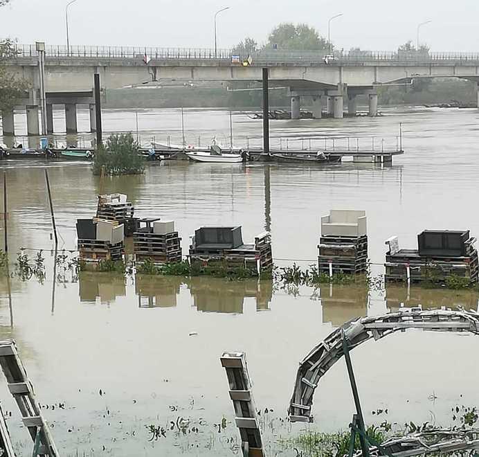 In una settimana il Po è salito di 6 metri