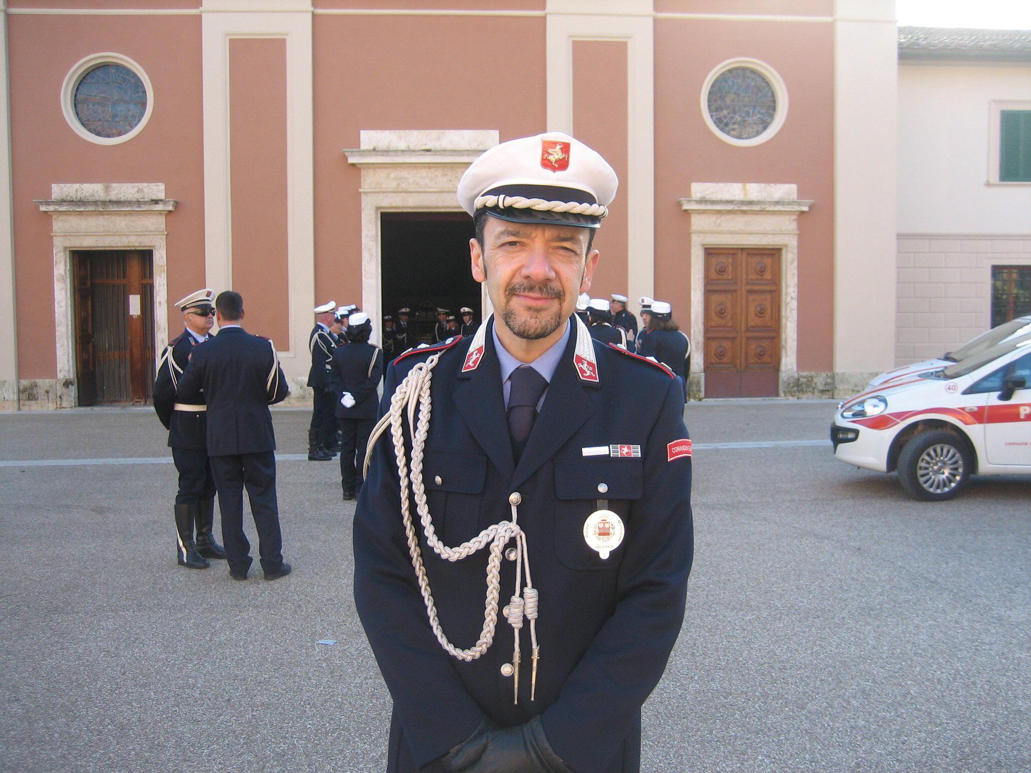 Il comandante della polizia municipale Alberto Messerini