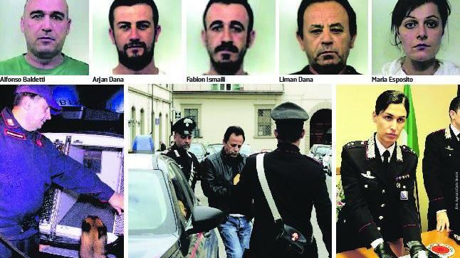 Lite di coppia fa scoprire il giro di cocaina Arrestati padre, figlio, nipote e un “socio”