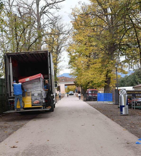 Padiglioni, stand e strutture lo smontaggio è già iniziato 