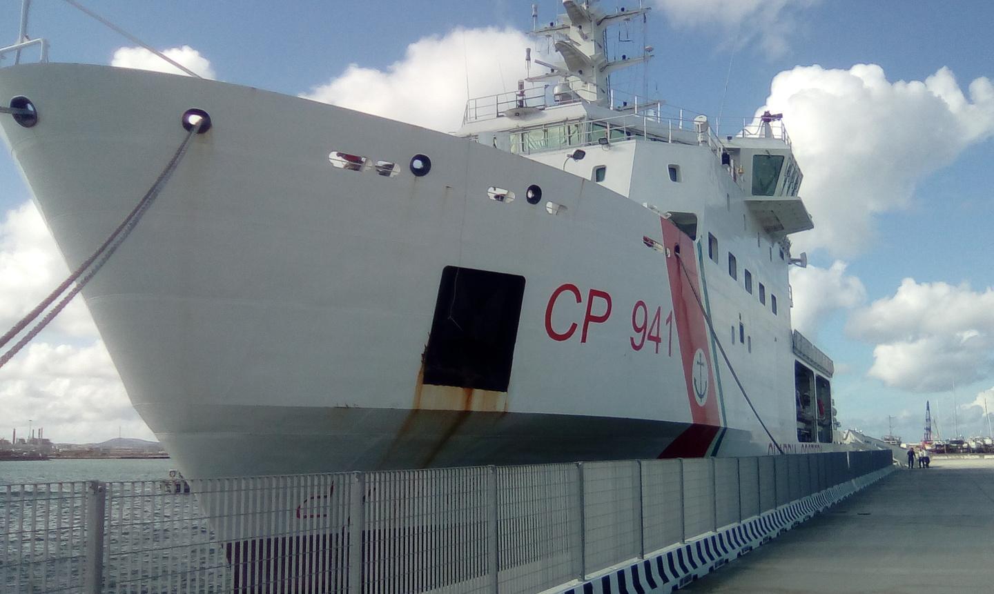 La Diciotti fa sosta a Porto Torres