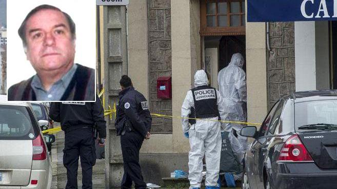 Massimo Degl'Innocenti e il sopralluogo della polizia dopo il delitto (foto dal sito Le Montagne)