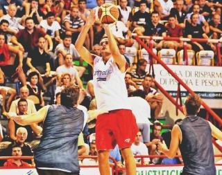 Simone Berti ieri sera è stato fra i migliori della formazione pistoiese