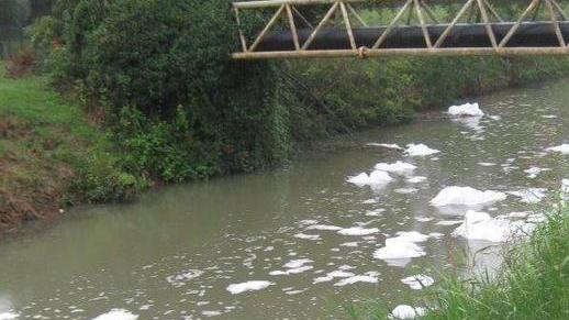 Schiuma nel Naviglio Allertati Bonifica e Arpa «Allarme ambientale»