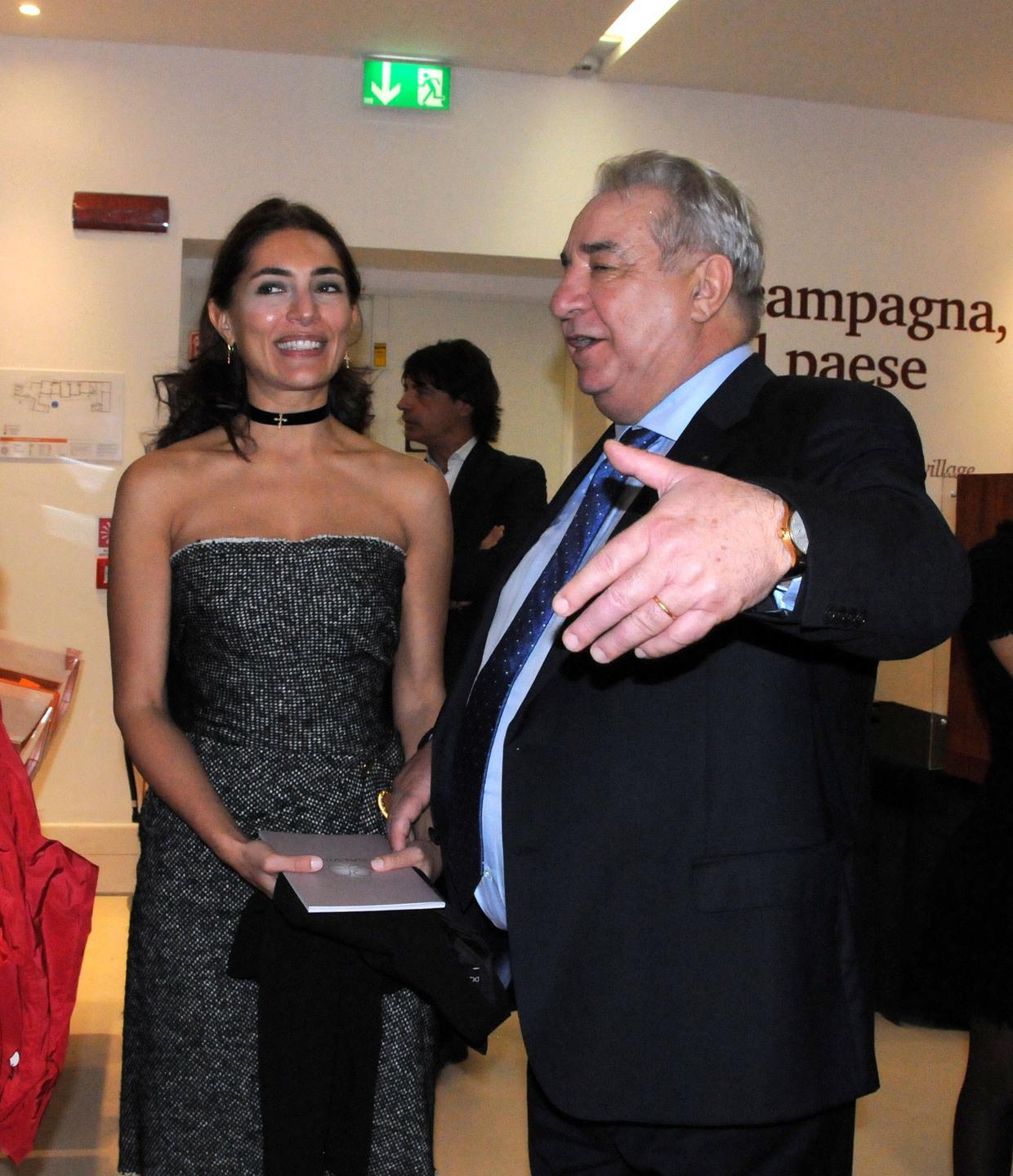 Caterina Murino con Fabio Rosas durante l'inaugurazione della scorsa edizione 