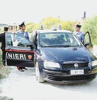 Una pattuglia dei carabinieri
