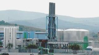 Un’immagine della centrale a biomasse realizzata nella zona di Montegemoli