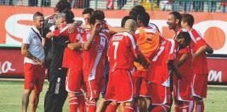 <strong>LA FESTA.</strong> I biancorossi festeggiano il successo sul Brescia che li rilancia in classifica