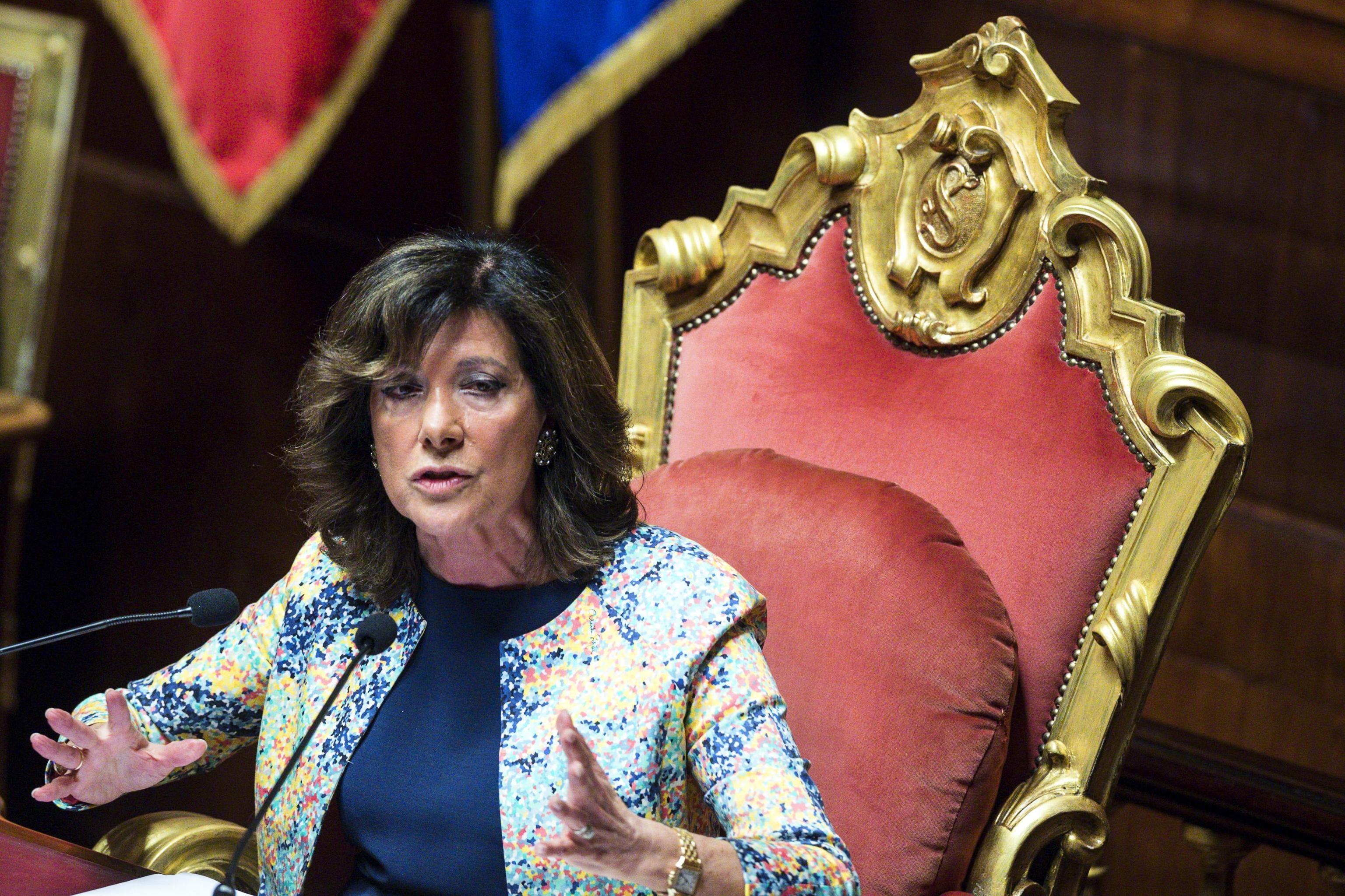 La presidente del Senato, Elisabetta Alberti Casellati