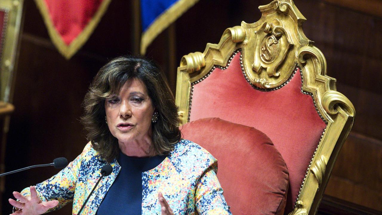 La presidente del Senato, Elisabetta Alberti Casellati