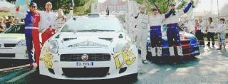 Foto di gruppo per i vincitori del rally Città di Camaiore