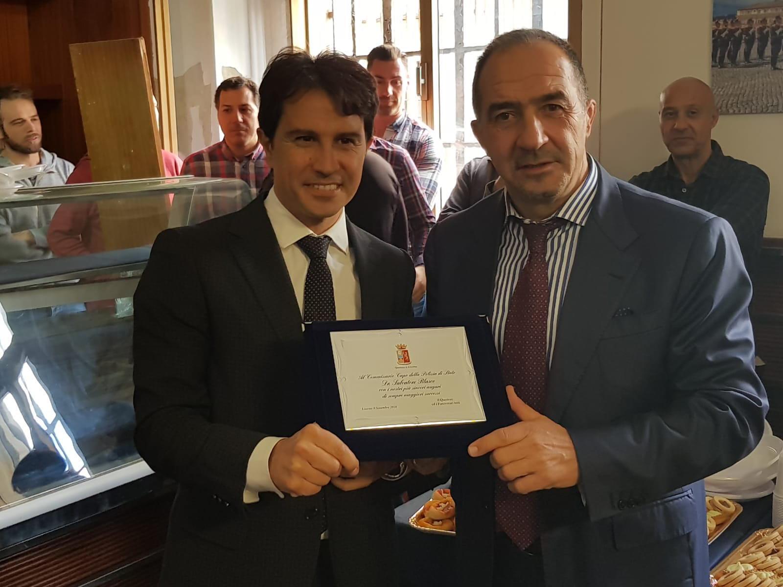 Blasco saluta, arriva Crispi: cambio al vertice della squadra mobile 