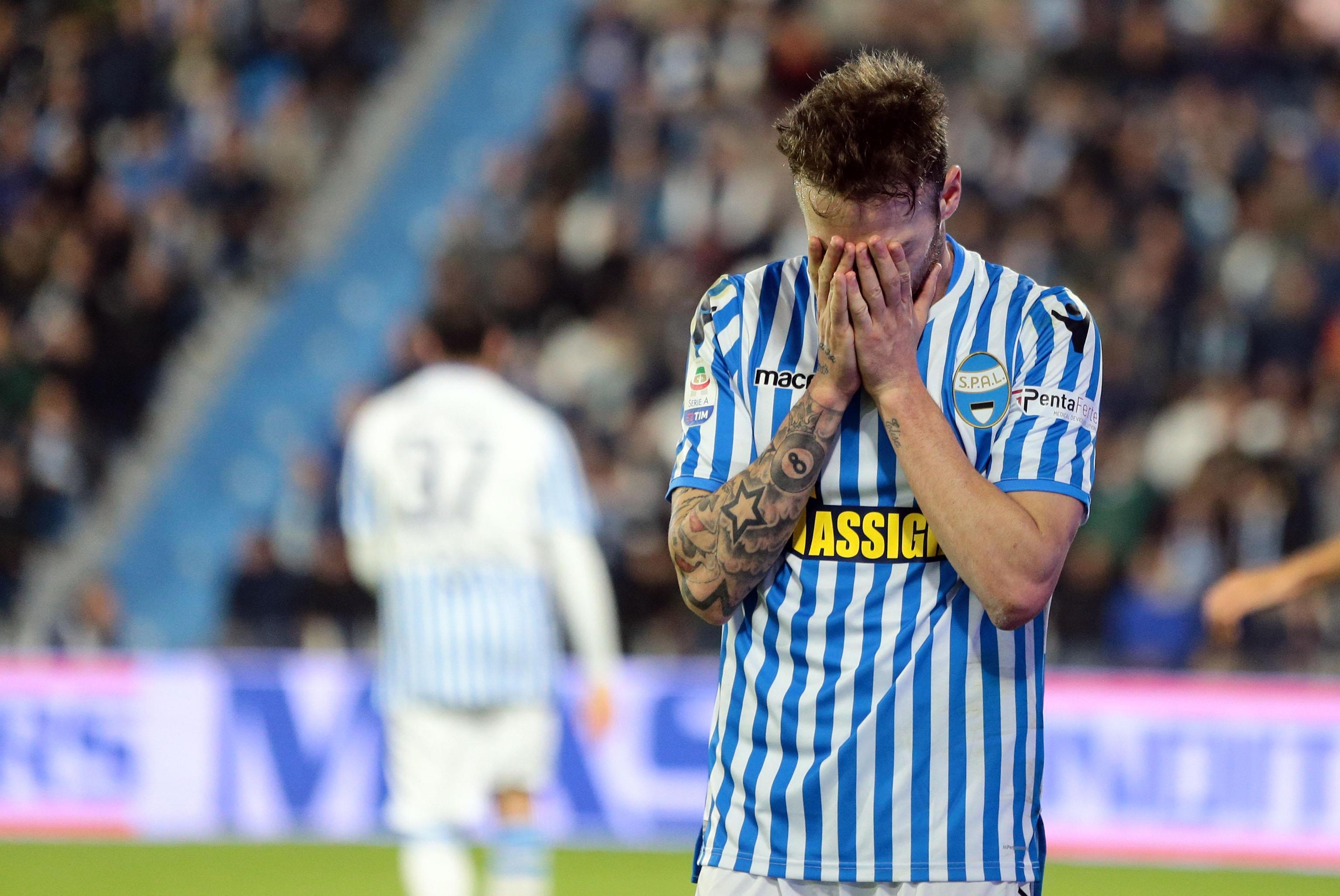 Manuel Lazzari dopo il gol del pareggio del Cagliari