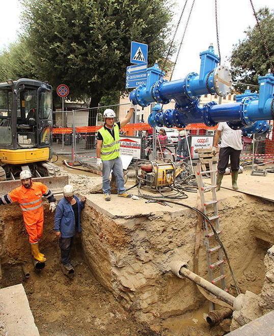 Senza acqua per lavori alla condotta idrica 