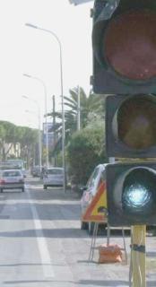Semafori collocati in via San Jacopo