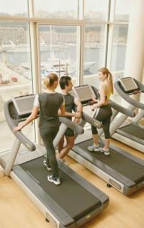 Centro fitness di un albergo extralusso a Montecarlo
