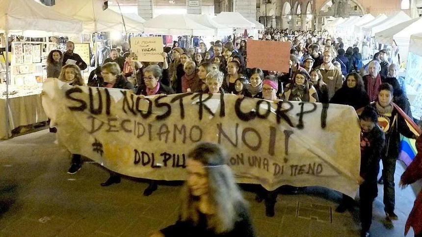 Il grido delle donne contro il ddl Pillon «Noi ci ribelliamo!»