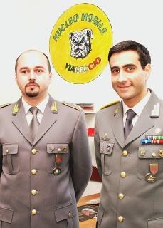 <strong>FIAMME GIALLE.</strong> Da sinistra: il comandante della compagnia di Viareggio, Pasquale Arena e quello provinciale Antonio Leone