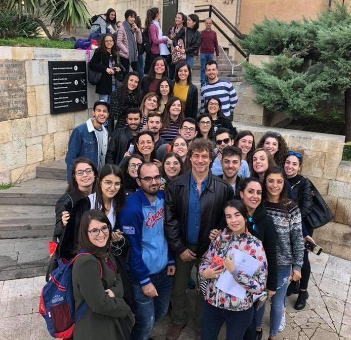 Angela a Cagliari al Museo con gli studenti