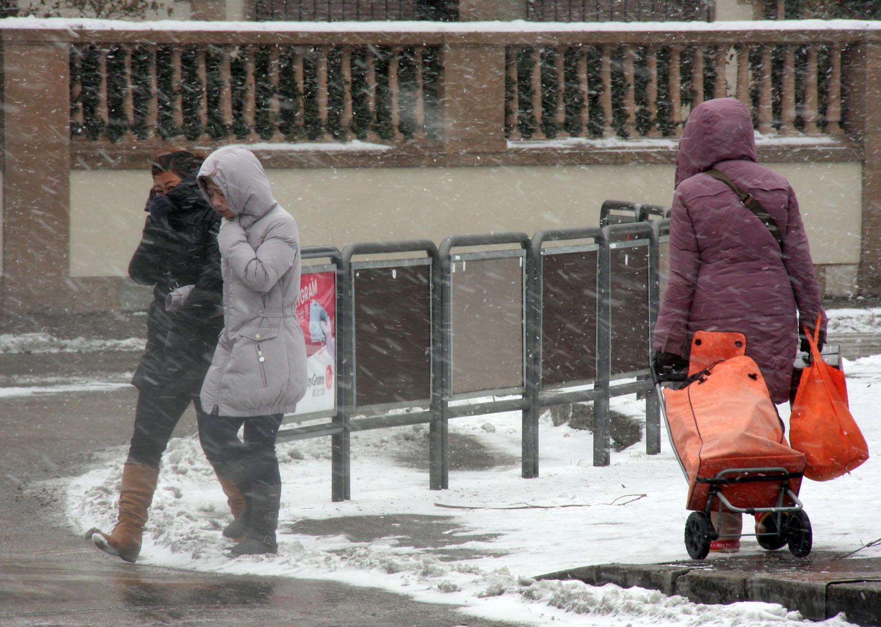 L'ondata di gelo del 2012 a Prato (foto d'archivio)