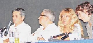 Il tavolo dei relatori: da sinistra Quiriconi, Macrì, Pellegatti e Bugiani
