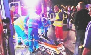 Le operazioni di soccorso dei pompieri