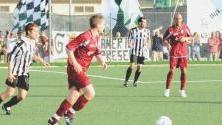 Una fase del derby di coppa tra Massese e Sporting