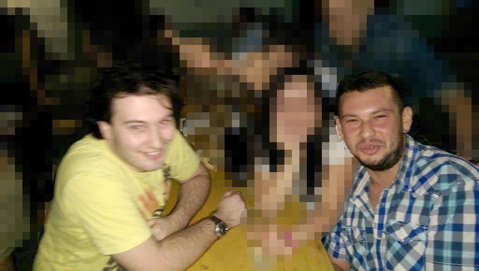 Danny Scotto, il giovane fermato con l'accusa di omicidio, e (a destra) Giuseppe Marchesano, la vittima