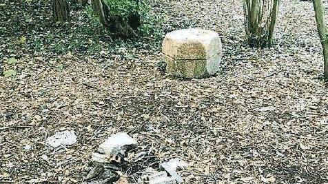 Sporcizia nel parco di Caletta