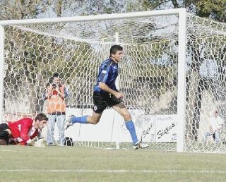 La rete del vantaggio nerazzurro segnata da Bonuccelli