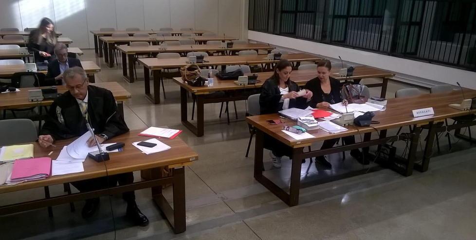 Un momento del processo De Witt, a Firenze