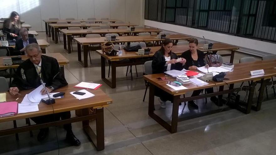 Un momento del processo De Witt, a Firenze