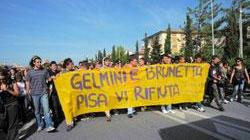 Contro Brunetta e Gelministudenti e precari in corteo